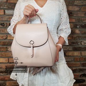Kate Spade NY New York Adel Backpack Warm Beige Sturdy BAG Holiday Shopping NWT